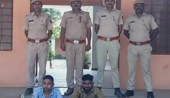 धुवालिया मंदिर में चोरी के 2 आरोपी गिरफ्तार
