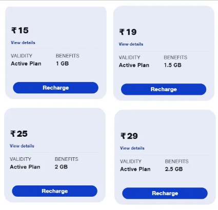 Jio Recharge Plan