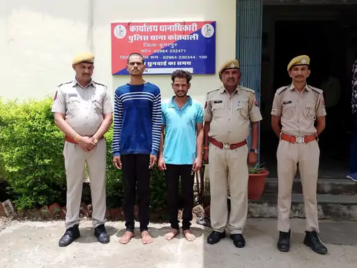 बाइक सवारों से मारपीट करने वाले 2 बदमाश आरोपि गिरफ्तार