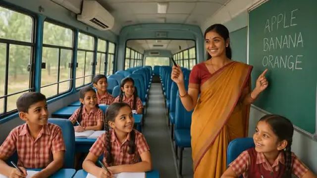 राजस्थान में चलते–फिरते स्कूल