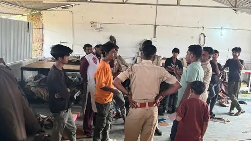डूंगरपुर पुलिस का सर्च अभियान