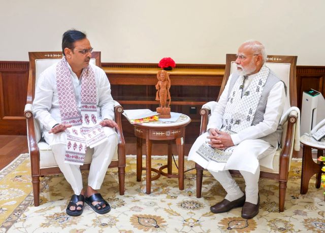 वसुंधरा राजे पीएम मोदी मुलाकात