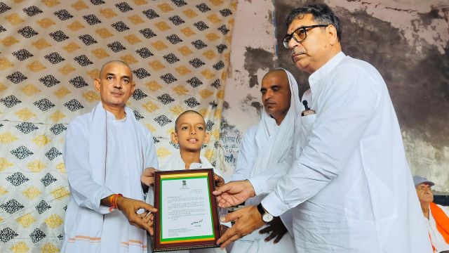 Satish Poonia participated in the Pagdi Dastur program in Saroda